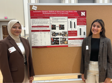 Zarin and Jaidy present at Undergraduate Research Days